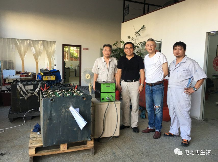 2018/08/27 电池再生设备在上海公司首次试验成功