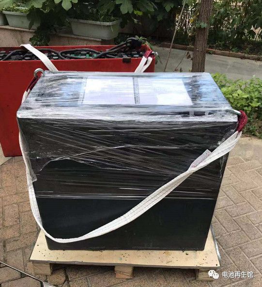 2019/08/05 E叉租赁公司叉车电池完全再生(100%)返送江苏工厂